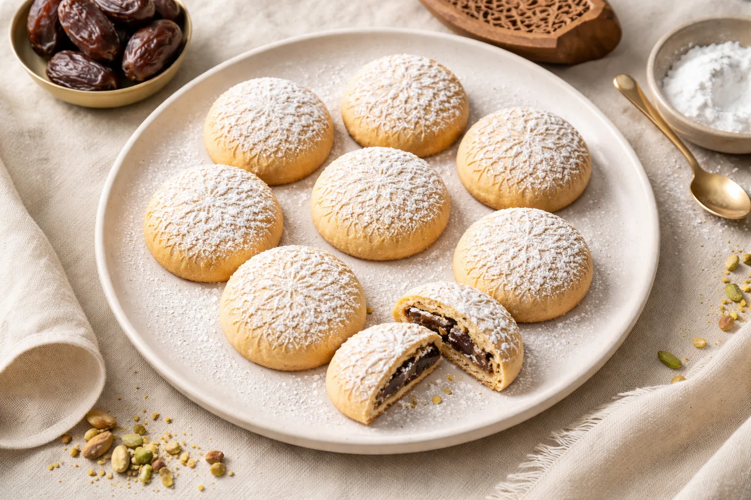 Date-Filled Lebanese Butter Cookies