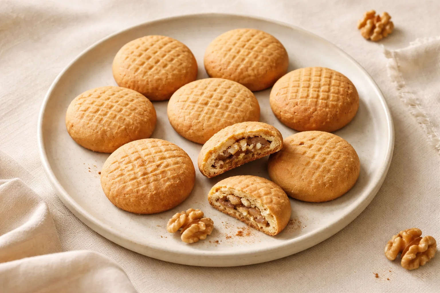 Walnut-Filled Lebanese Butter Cookies